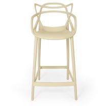 Kit 10 Banquetas Média Allegra 66cm Design Cozinha/bancada - Nude