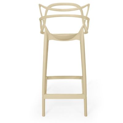 Kit 10 Banquetas Média Allegra 66cm Design Cozinha/bancada - Nude