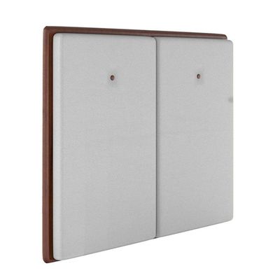 Cabeceira Estofada Queen 160 Cm Coral Corino Branco