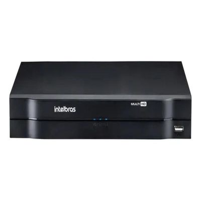 Kit Dvr Intelbras 4 Canais H.265 500GB 4 Câmeras Hd 20 Metros+1 Câmeras IP c/Audio