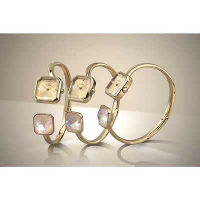 Relógio Technos Feminino Ref:751aa/1d Bracelete Retangular Dourado