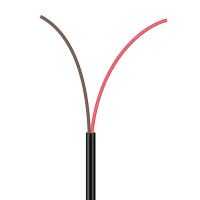 Cabo Manga 2X26 AWG - sem Blindagem Preto - 4 Metros