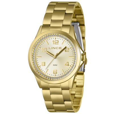Relógio Lince Feminino Ref: Lrgj179l38 C2kx Casual Dourado