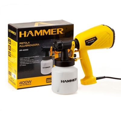 Pistola Pulverizadora Hammer PP4000 400W Caneca 800 ml 110V