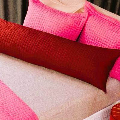 Porta Travesseiro Poliester Hug Plaza 40x130 Vermelho Lavive