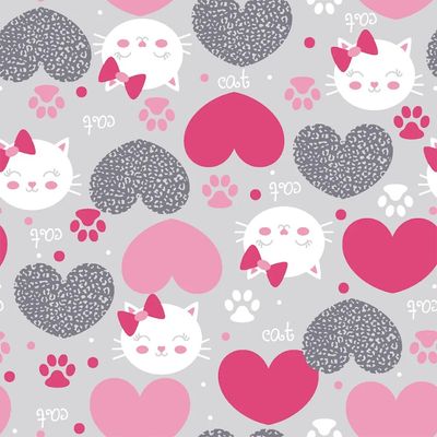 Fronha Avulsa Malha Vivaldi Kids 50cmx70cm Sul Brasil Kitty Girl