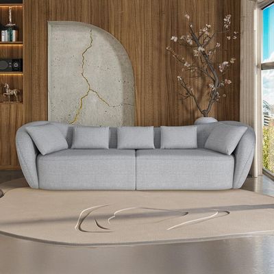 Sofá 3 Lugares Dubai Itacaré Cinza 212 cm