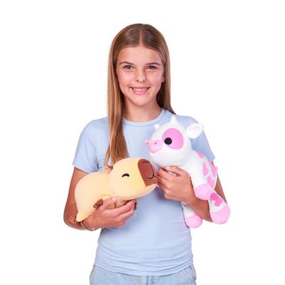 Pelúcia Hug-A-Lumps Pequena 0,75kg - Capivara Connie