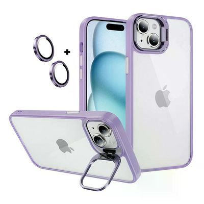 Kit Capa Gravity Lilás e Película Ultra Safe para iPhone 15 - Gshield