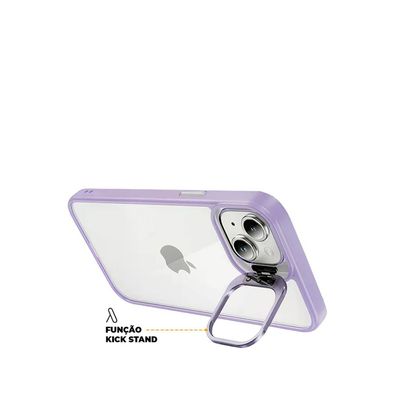 Kit Capa Gravity Lilás e Película Ultra Safe para iPhone 15 - Gshield