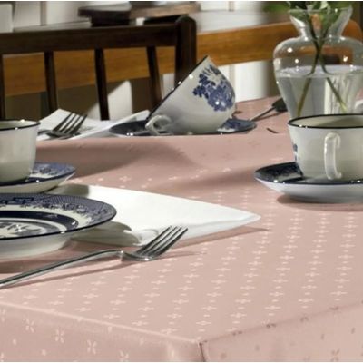 Toalha Mesa Retangular 140x210cm Requinte TJ 5796Rose Dohler