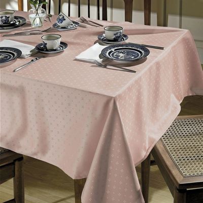 Toalha Mesa Retangular 140x210cm Requinte TJ 5796Rose Dohler