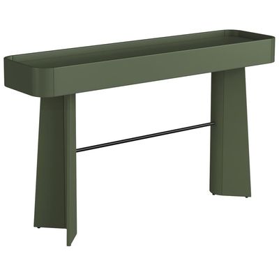 Aparador Para Sala De Estar Orgânico Industrial Alef I03 Musgo Preto - Lyam Decor