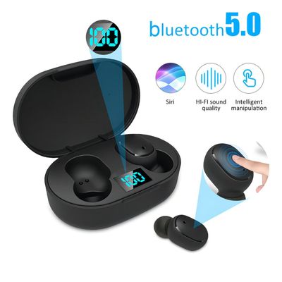 Fone Ouvido Bluetooth Preto Microfone In-Ear Fones Dots