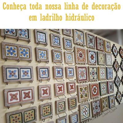 Descanso De Panela Apoio De Mesa Ladrilho Hidráulico P- Travessa Ladrilho B2