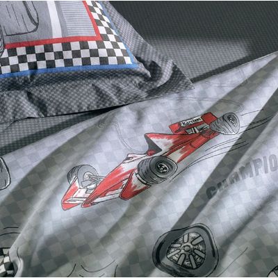 Jogo Cama Infantil Casal4 Pcs 200 Fios Corrida Karsten