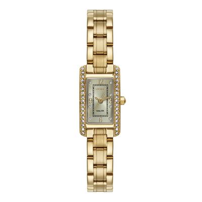 Relógio Seculus Feminino Ref: 77324lpsvda1 Retangular Aço Dourado
