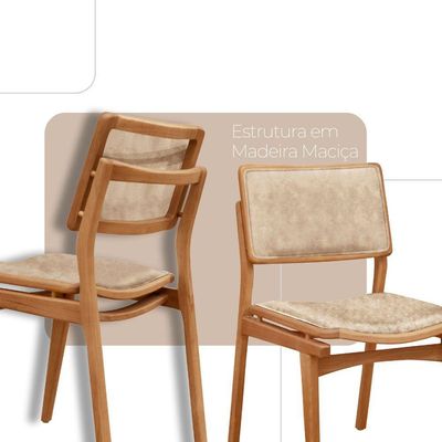 Mesa 120cm Laminado Barril Com 4 Cadeiras Moderna Mobília Milano Imbuia Naturale