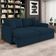 Sofá Cama Retrátil Para Sala de Estar 194cm Una K01 Veludo Azul Marinho - Lyam Decor