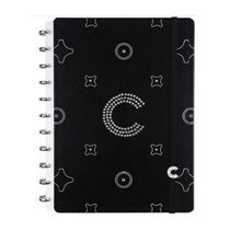 CADERNO INTELIGENTE A5 MONOGRAM BLACK CRYSTALS BY SWAROVSKI