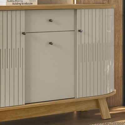 Buffet Aparador 3 Portas 136 Cm Monza Cumaru Opala Madetec Cumaru Opala