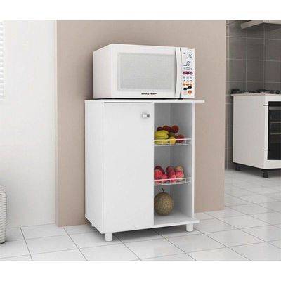 Balcão Fruteira 01 Porta Branco - Tecno Mobili