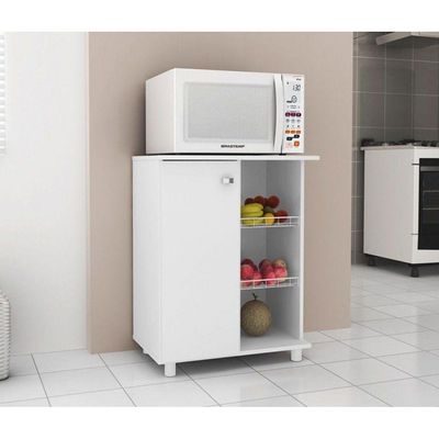Balcão Fruteira 01 Porta Branco - Tecno Mobili