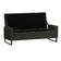 Recamier Bau Paris Base De Metal 1,20m Suede Preto - Inova Decorações