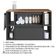 Gabinete Para Banheiro 01 Porta 01 Gaveta 80cm Mel Grafite Proddy Mel