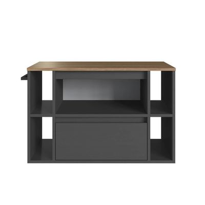 Gabinete Para Banheiro 01 Porta 01 Gaveta 80cm Mel Grafite Proddy Mel