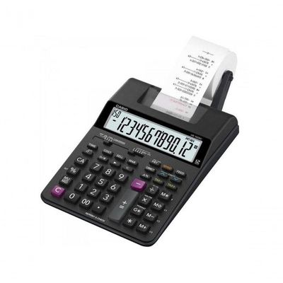 Calculadora Com Bobina Casio Hr-100rc 12 Dígitos Bivolt Preta