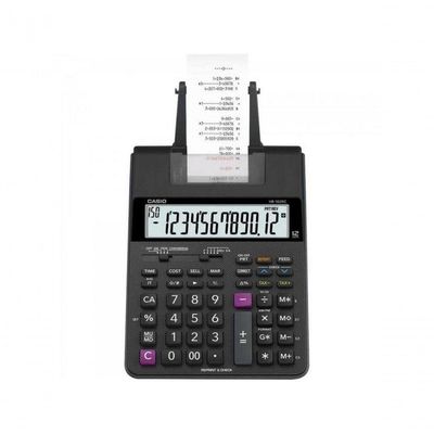 Calculadora Com Bobina Casio Hr-100rc 12 Dígitos Bivolt Preta