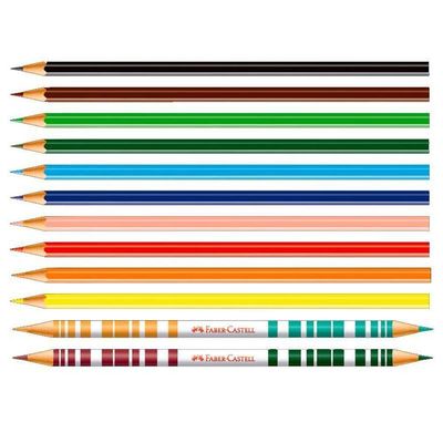 Lápis De Cor Ecolápis 120112 10 Cores + 2 Bicolor - Faber Castell