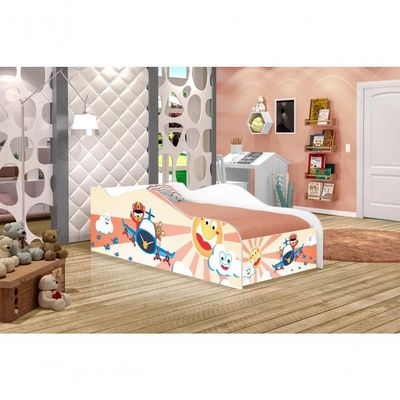 Mini Cama Fun Patrulha Ursinhos Infantil Com Colchão