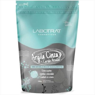 Labotrat Argila Cinza C- Carvão Ativado 100g