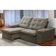 Sofá Retrátil Reclinável Para Sala 3 Lugares 230cm Nijma F04 Veludo Marrom Claro - Lyam Decor