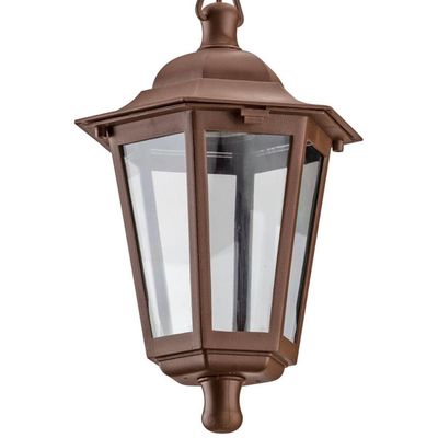 Kit 6 Pendentes de Teto Luminárias Vintage Colonial 18x58cm Marrom Iluminação Decoração