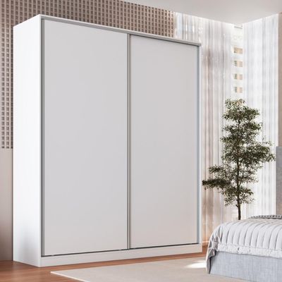 Guarda Roupa 2 Portas de Correr 2006 Emovell Branco