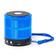 Mini Caixa De Som Speaker Com Bluetooth Usb Ws-887 Azul