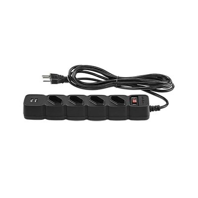 Protetor Eletronico Intelbras C/ 4 Tomadas E 2 Usb - Epe 204 Usb Pt