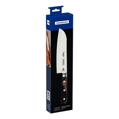 Faca Santoku Tramontina 7 Century Wood Castanho
