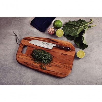 Faca Santoku Tramontina 7 Century Wood Castanho