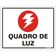 Placa De Poliestireno Auto-adesiva 20x15cm Quadro De Luz - 220 Al - Sinalize Placa 20x15 Quadro De Luz 220al Sinalize