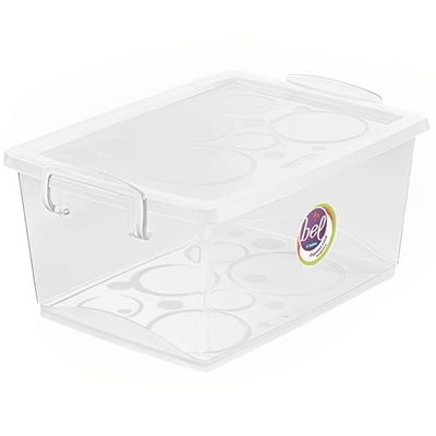 Organizador Cristal 4 Litros - Or80300 - Ordene Organizador Com Trava 4 Litros - Or80300 - Ordene