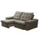 Sofá Retrátil Reclinável Para Sala 3 Lugares 210cm Nijma F04 Veludo Marrom Claro - Lyam Decor