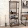 Kit Mesa De Escritório Industrial em L com Estante 5 Prateleiras Form C01 150x150 Nogal - Lyam Decor