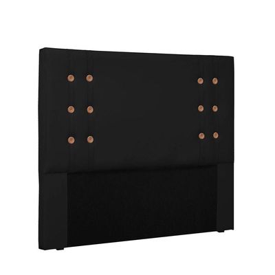 Cabeceira Gênova para Cama Box Casal 140cm Corino Preto