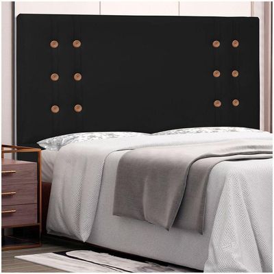 Cabeceira Gênova para Cama Box Casal 140cm Corino Preto