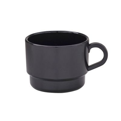 Xícara de Chá Elegance 240ml Preta em Polipropileno
