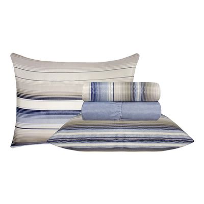 Jogo de Cama Duplo Queen 4 peças 140 Fios 250x240cm Augusto Realce Premium - Sultan